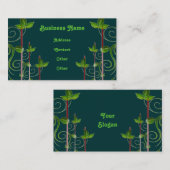 緑の自然の名刺 名刺 (正面/裏面)