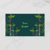 緑の自然の名刺 名刺 (裏面)