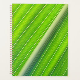 緑の自然パタストライプのーン プランナー手帳