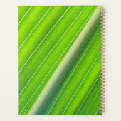 緑の自然パタストライプのーン プランナー手帳 (裏面)