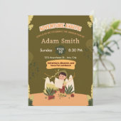 緑の自然幼稚園卒園招待状 招待状 (スタンド正面)