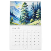 緑の自然絵を描のカレンダー カレンダー (1月 2026)