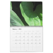 緑の自然 カレンダー (2月 2026)