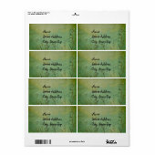 緑の自然 ラベル (フルシート)