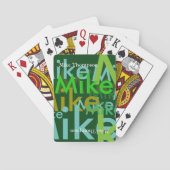 緑の色の名前 トランプ (裏面)