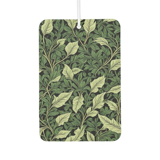 緑の色合いのつる植物のクラスター カーエアーフレッシュナー (正面)