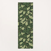 緑の色合いのつる植物のクラスター ヨガマット (正面)