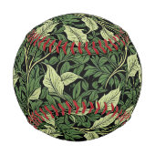 緑の色合いのつる植物のクラスター 野球ボール (裏面)