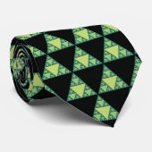 緑の色合いのシルクスキー ネクタイ (ロール)