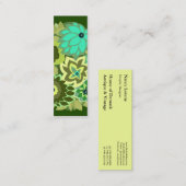 緑の色合いのCAMBRIA スキニー名刺 (正面/裏面)