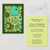 緑の色合いのCAMBRIA 名刺 (正面/裏面)