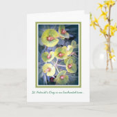 緑の色合い カード (黄色い花)