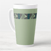 緑の色 カフェラテマグ (左アングル)