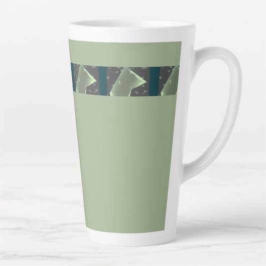 緑の色 カフェラテマグ (右)