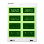 緑の色 ラベル (フルシート)