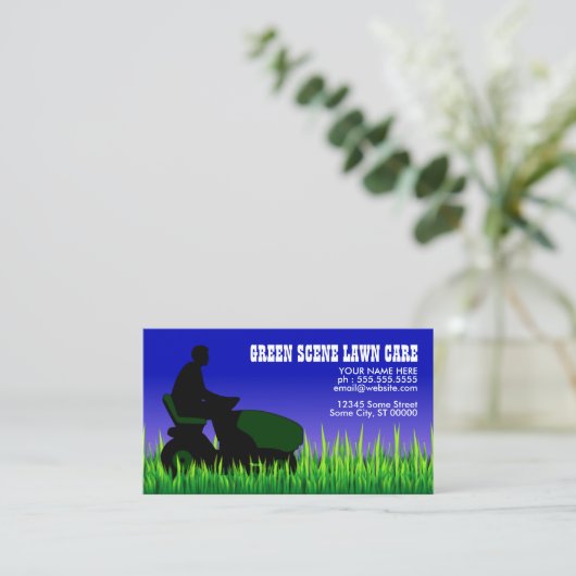 緑の芝気に生 名刺 (スタンド正面)