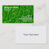 緑の芝生のクローズアップ 名刺 (正面/裏面)