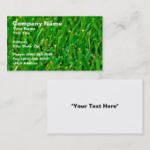 緑の芝生のクローズアップ 名刺 (正面/裏面)