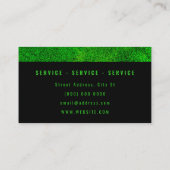 緑の芝生のテクスフェイクチャ 名刺 (裏面)