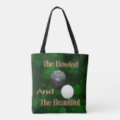 緑の芝生のボウル美しいデザイン、 トートバッグ (裏面)