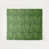 緑の芝生の実在写真のテクスチャの背景 タペストリー (正面(横))