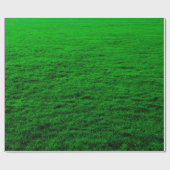 緑の芝生の背景 ラッピングペーパー (フラット)