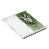 緑の花でリストを作成するには ノートパッド (アングル)