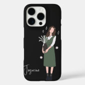 緑の花のカスタマイズ Case-Mate iPhoneケース (裏面)