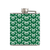 緑の花のジグザグ形 フラスク (裏面)