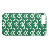 緑の花のジグザグ形 Case-Mate iPhoneケース (裏面(横))