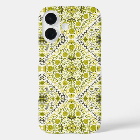 緑の花のタイル Case-Mate iPhoneケース (裏面)