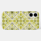 緑の花のタイル Case-Mate iPhoneケース (裏面 (横))