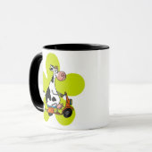 緑の花のマグをscootために得られる マグカップ (正面左)