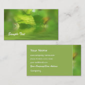 緑の花の名刺 名刺 (正面/裏面)