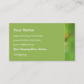 緑の花の名刺 名刺 (裏面)