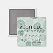 緑の花の姿勢 マグネット (正面/裏面)