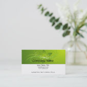 緑の花の星の名刺 名刺 (スタンド正面)