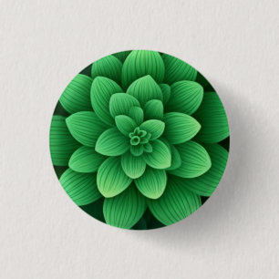 緑の花の背景–77761 缶バッジ