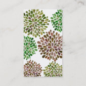 緑の花は中立名刺を破烈させました 名刺 (裏面)