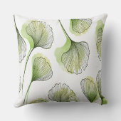 緑の花びら クッション (裏面)