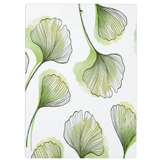 緑の花びら クリップボード (裏面)