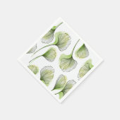 緑の花びら スタンダードカクテルナプキン (角)