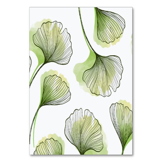 緑の花びら テーブルナンバー (正面)