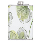 緑の花びら フラスク (裏面)