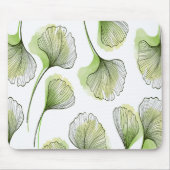 緑の花びら マウスパッド (正面)