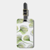 緑の花びら ラゲッジタグ (正面縦)