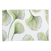 緑の花びら 枕カバー (正面右)