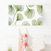 緑の花びら 横断幕 (インサイチュ)