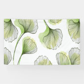 緑の花びら 横断幕 (横)