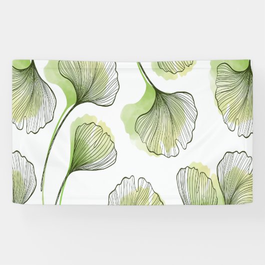 緑の花びら 横断幕 (横)